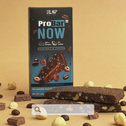 Hazelnut Coffee Protein Bar with "25% protein"